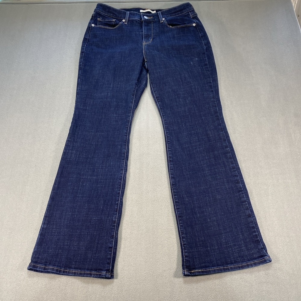 Levi's Womens Classic Bootcut In Size 8 Dark Wash Stretch Denim Mid Rise